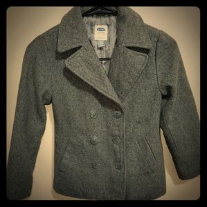 Old Navy med Gray wool Pea Coat
